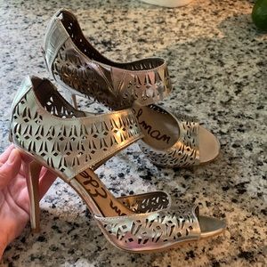 Sam Edelman silver heels